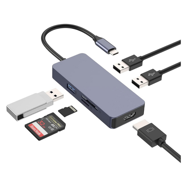 Hopday 6-in-1 USB C Hub Docking Station
