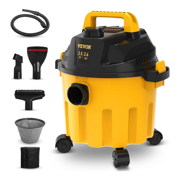 Vevor 2.6 Gallon, 2.5 Peak HP, 3 In 1 Blowing Function Wet Dry Vac