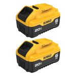 2-Pack Dewalt 20V MAX Premium 6.0Ah Battery Pack (DCB206-2)