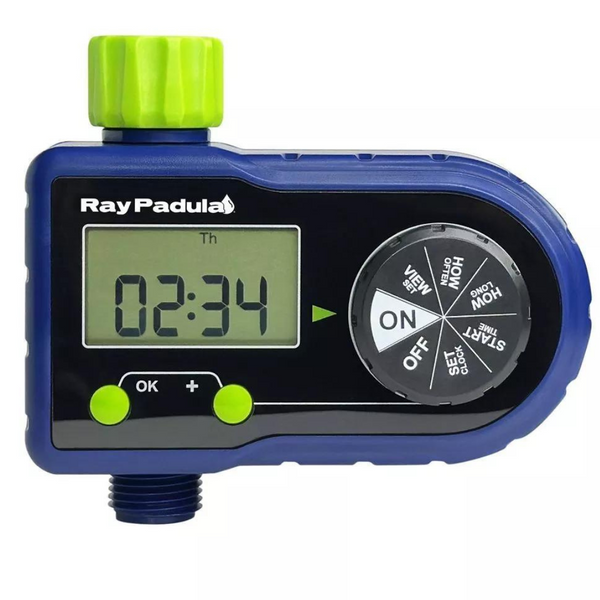 Ray Padula 1-Zone Programmable Electronic Sprinkler Timer For Yard