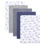 5-Pack Burt's Bees Baby Extra Absorbent 100% Organic Cotton Burp Cloths