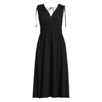 Time and Tru Women's V Neck Smocked Midi Dress