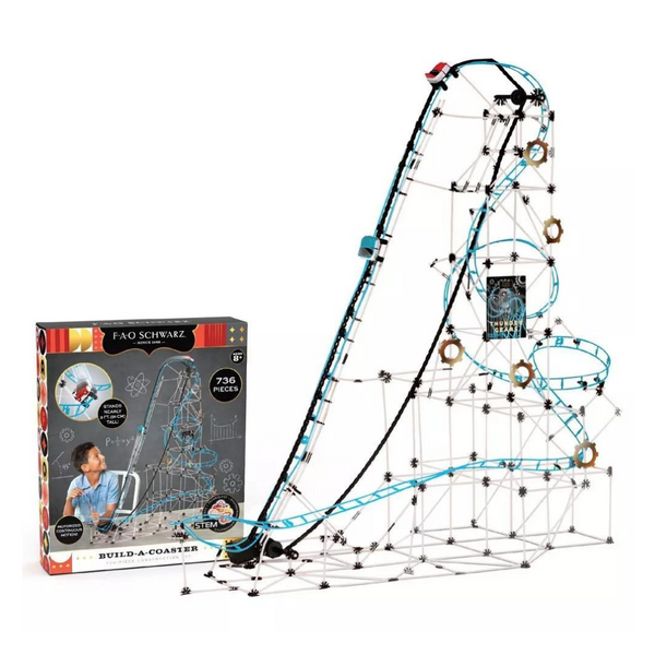 736-Pieces FAO Schwarz Build-A-Coaster Construction Set