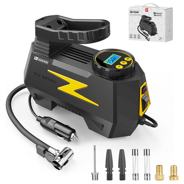 DC 12V Tire Inflator Portable Air Compressor (Various)