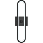 Set Of 2 Black Battery Operated Wireless LED Wall Sconce Light