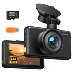 1080p Full HD 3" LCD Display Dash Camera With Night Vision & Parking Mode