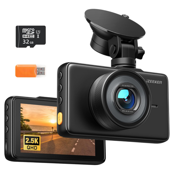 1080p Full HD 3" LCD Display Dash Camera With Night Vision & Parking Mode