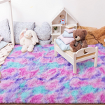Kids Shag Soft Dorm Cute Fluffy Area Rug (4 x 6ft)