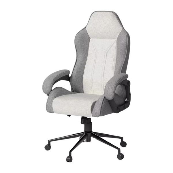 Swivel Upholstered Adjustable Fixed Arms Gaming Chair