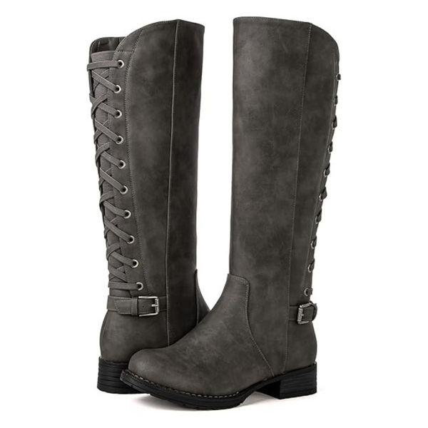 Globalwin Women's Quilted Knee High Fashion Boots