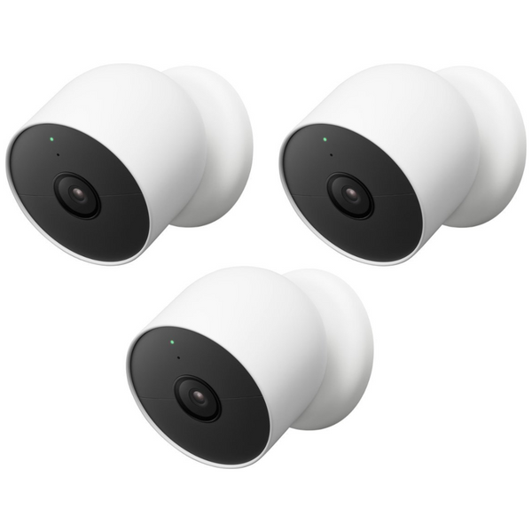 3-Pack Google Nest Nest Cam 2 Megapixel Outdoor Full HD Network Security Camera