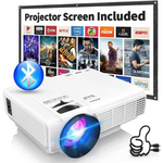 Rekeao Projector-04 9500-Lumens LCD Portable Projector