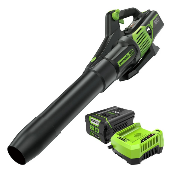 Greenworks 80 Volt 730 CFM Blower With 2.5Ah Battery & Charger Included [Certified Refurb]