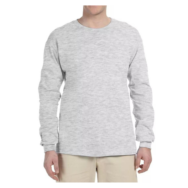 Gildan Ultra Cotton Men's Crewneck Long Sleeve T-Shirts
