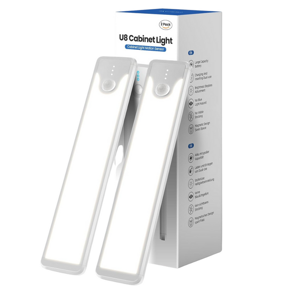 2-Pack Homelist 60LED Rechargeable Battery Operated Closet Light