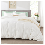 3-Piece Soft Brushed Microfiber 1 Duvet Cover (80"x90") & 2 Pillow Shams