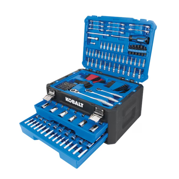 Kobalt 277-Piece Standard Metric Polished Chrome Mechanics Tool Set