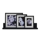 4-Set Melannco Black Ledge Frame Set (3 Colors)