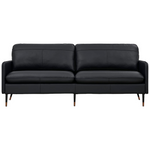 Z-hom 67'' Top-Grain 2 Seater Loveseat Couch Genuine Leather Sofa