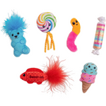 6-Pack Catstages Kitty Sweet Treats Plush Catnip Cat Toys