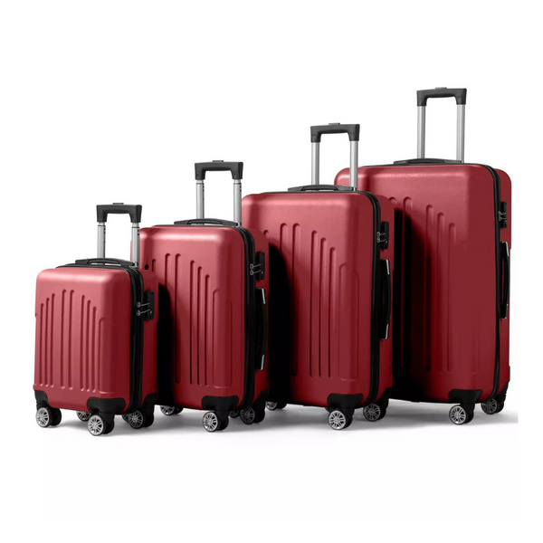 4-Piece Hardside Spinner Luggage Set With TSA Lock (16/20/24/28")