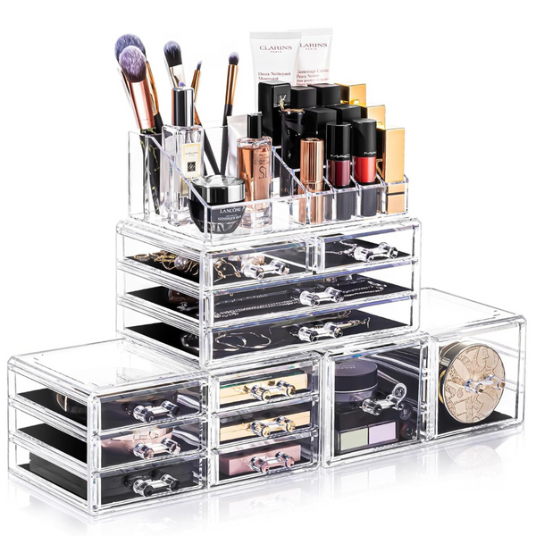 4-Piece Urmoms Acrylic Makeup Storage Box