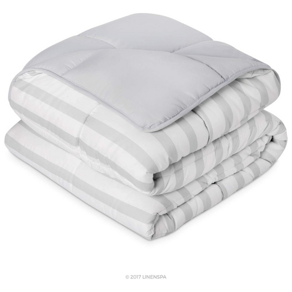 LinenSpa Reversible Down Alternative All-Season Comforter (Queen)