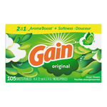 105-Count Gain Original Fabric Softener Dryer Sheets