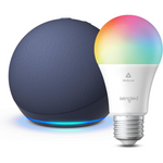 Amazon Echo Dot (5th Gen) Smart Speaker with Sengled Smart Color Bulb