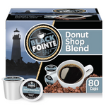80-Count Black Pointe Bay Donut Shop Blend Medium Roast Coffee Pods