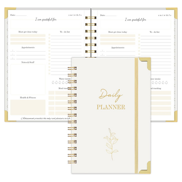 A5 Daily Planner Undated With 120 Days (8.5"-6.8")