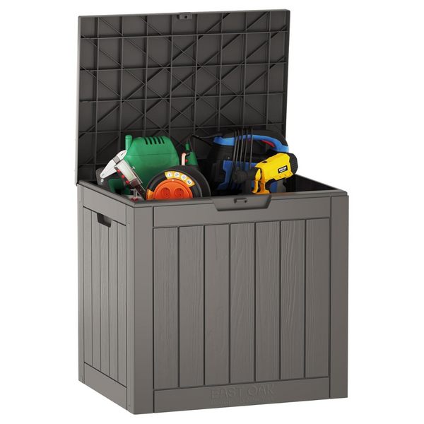 East Oak 31 Gallon Indoor/Outdoor Storage Box With Lockable Lid