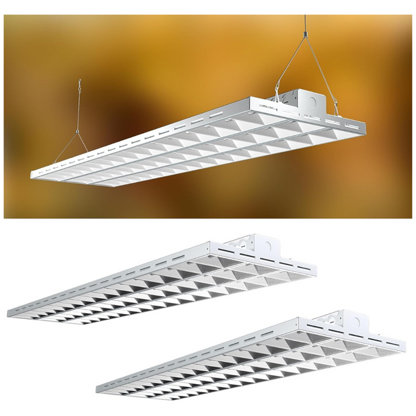 2-Pack Acohook 4Ft 265W LED Commercial Linear High Bay Light