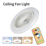 AVACOM E27 AC 85-265V 30W Ceiling Fan 3 Colors Light W/ Remote Control