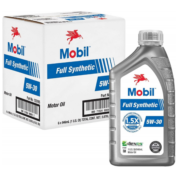 6-Pack 1-Qt Mobil 5W-30 Full Synthetic Motor Oil