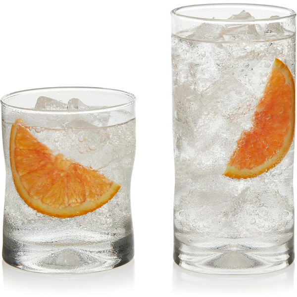 Libbey Impressions 16-Piece Tumbler And Rocks Glass Set