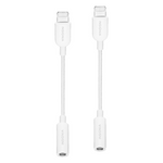 2-Pack Insignia Lightning To 3.5 mm Headphone Adapter