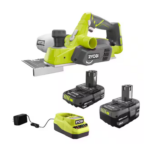 Ryobi One+ 18V Lithium-Ion 4.0 Ah Battery, 2.0 Ah Battery, and Charger Kit