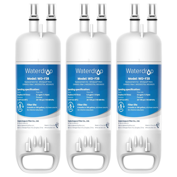 3-Pack Waterdrop Replacement Refrigerator Water Filter