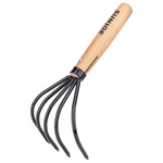 Sun Joe 5 Tine Claw Rake & Cultivator Japanese Carbon Stainless Steel Prongs