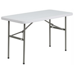 4' Rectangular Plastic Folding Event Table