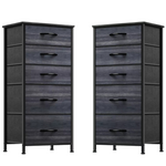 Chest of Storage 5 Drawers Dresser Tower Gray Cabinet