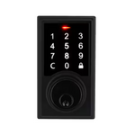 Defiant Square Electronic Single Cylinder Touchpad Deadbolt