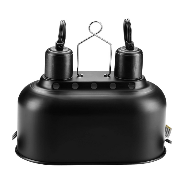 Simple Deluxe Dual Reptile Light Fixture With Separate Switches