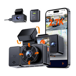 Vantrue E3 2.5K 3 Channel Front and Rear Inside Dash Cam