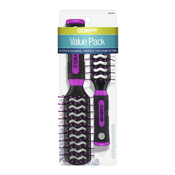 2-Count Conair Salon Results Vent Hairbrush