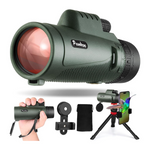 40X60 Monocular Telescope With Smartphone Holder & Upgraded Tripod