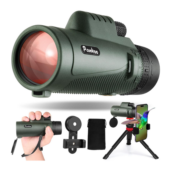 40X60 Monocular Telescope With Smartphone Holder & Upgraded Tripod