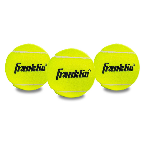 3-Pack Franklin Sports Official Size Low Pressure Tennis Balls