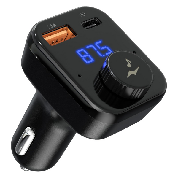 Miufly Voice Control Bluetooth FM Transmitter Car Adapter